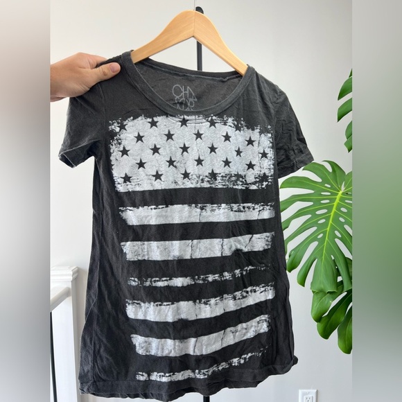 Chaser The Brand Size Medium Charcoal Grey Short Sleeve Graphic Tee - Picture 5 of 10